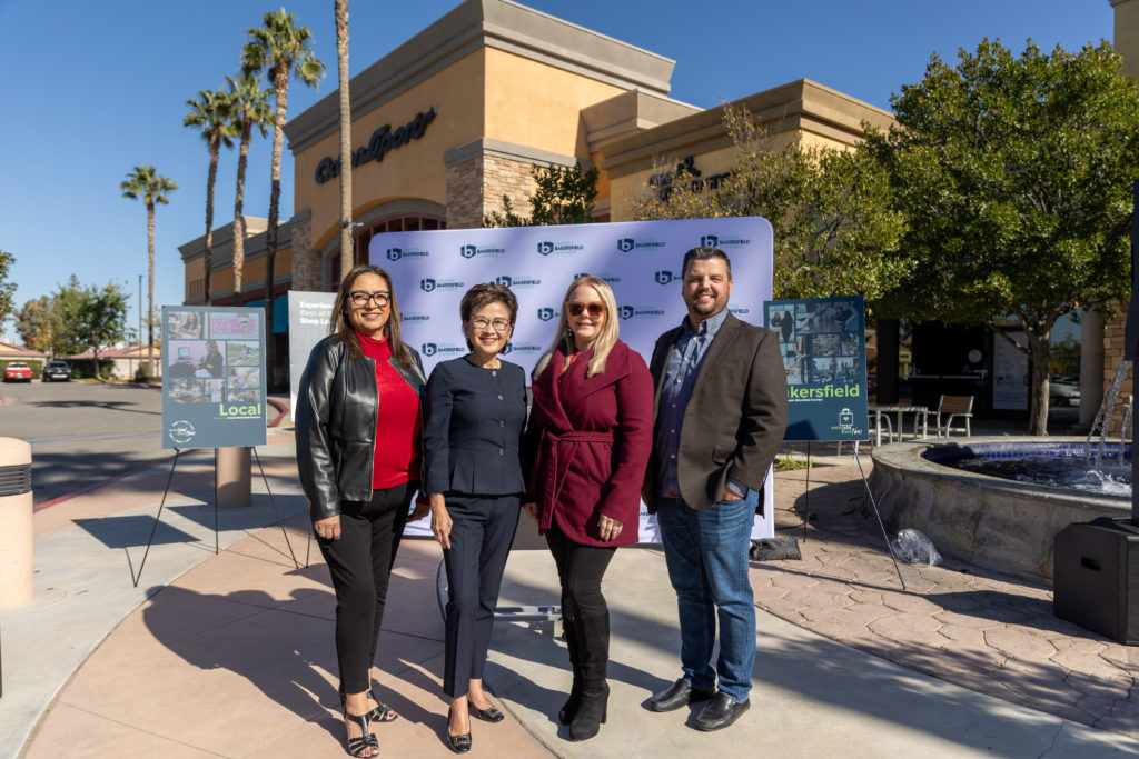 Program Director of the Kern Women's Business Center, Norma Dunn, Bakersfield Mayor Karen Goh, Interim President and CEO of the Bakersfield Chamber, Hillary Haenes and Urner's Vice President, Cameron Illingsworth